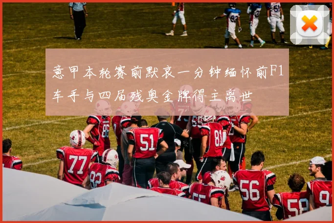 意甲本轮赛前默哀一分钟缅怀前F1车手与四届残奥金牌得主离世