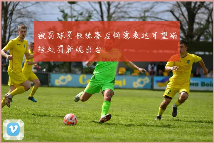 被罚球员教练赛后悔意表达可望减轻处罚新规出台